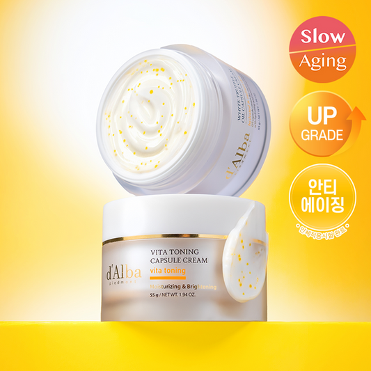 [d’Alba] Vita Toning Capsule Cream | Brightening & Firming Vitamin Moisture Cream 55g