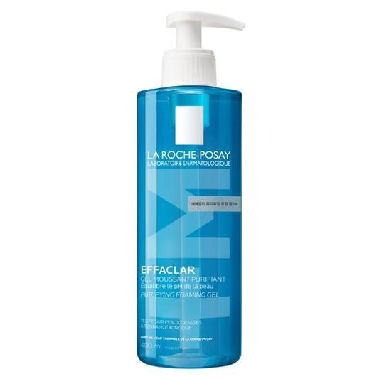 [La Roche-Posay] Effaclar Purifying Foaming Gel | Gentle Cleanser for Oily & Sensitive Skin | 400ml