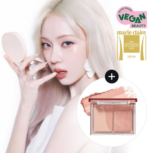 [espoir] Be Glow Volume Cushion Vegan Radiant Finish Foundation Set (13g x2)] Be Glow Volume Cushion Vegan Radiant Finish Foundation Set (13g x2)