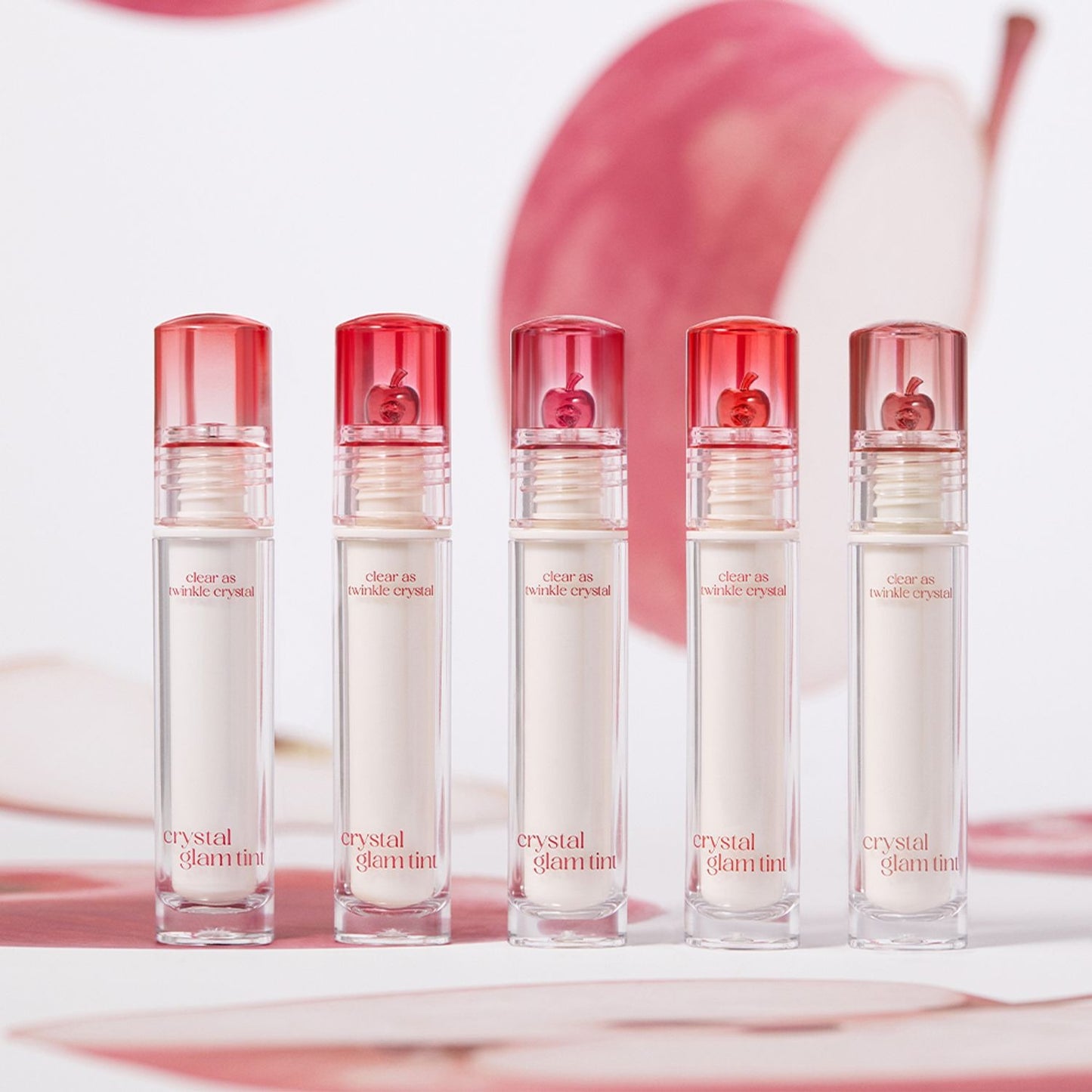 [CLIO] Crystal Glam Tint Cherry Series 3.4g | Glossy Translucent Lip Tint