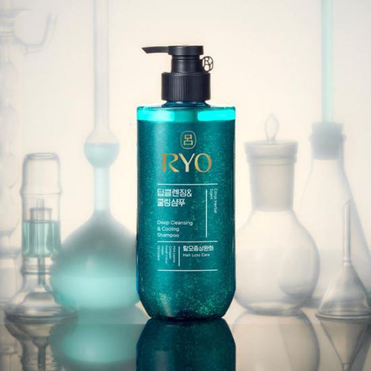 [Ryo] Deep Cleansing & Cooling Shampoo Refreshing Lightweight Finish 480ml