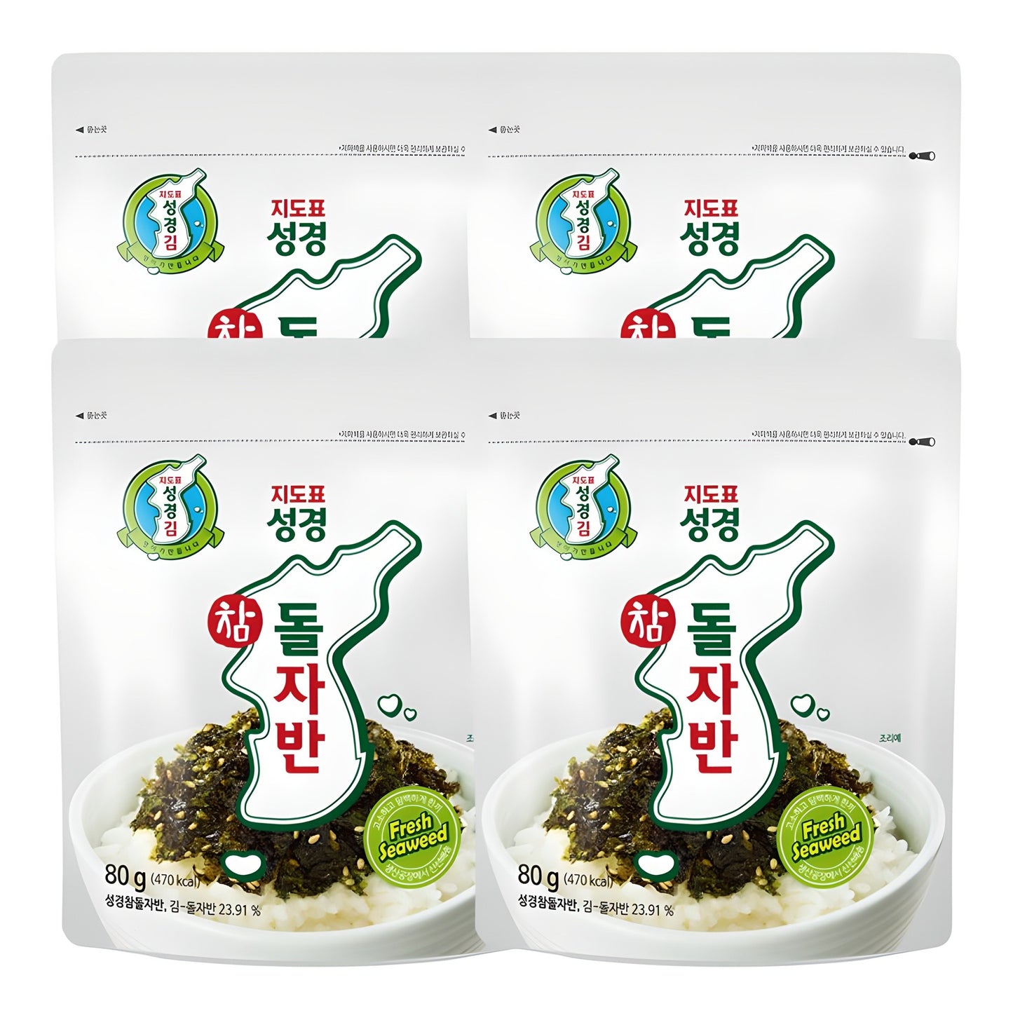 [SUNG GYUNG FOOD] Seasoned Laver Flakes with Savory Crunch – 80 g × 4 Packs