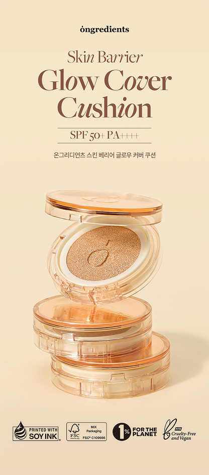 [ongredients] Glow Cover Cushion with Soft Radiant Finish | 14g