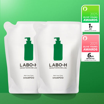 [LABO-H] Scalp Care Shampoo Clean & Soft Finish Refill Set | 333ml × 2