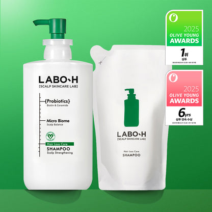 [LABO-H] Scalp Care Shampoo Fresh Clean Finish Refill Set | 750ml + 600ml