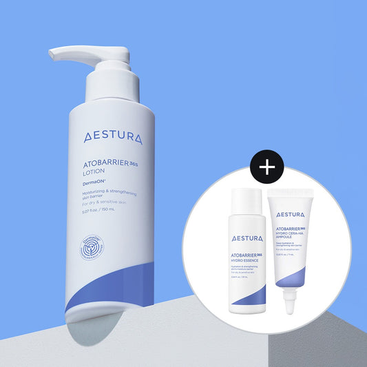 [AESTURA] Atobarrier 365 Lotion Lightweight Moisture Lotion Set 150 ml + Mini Trio