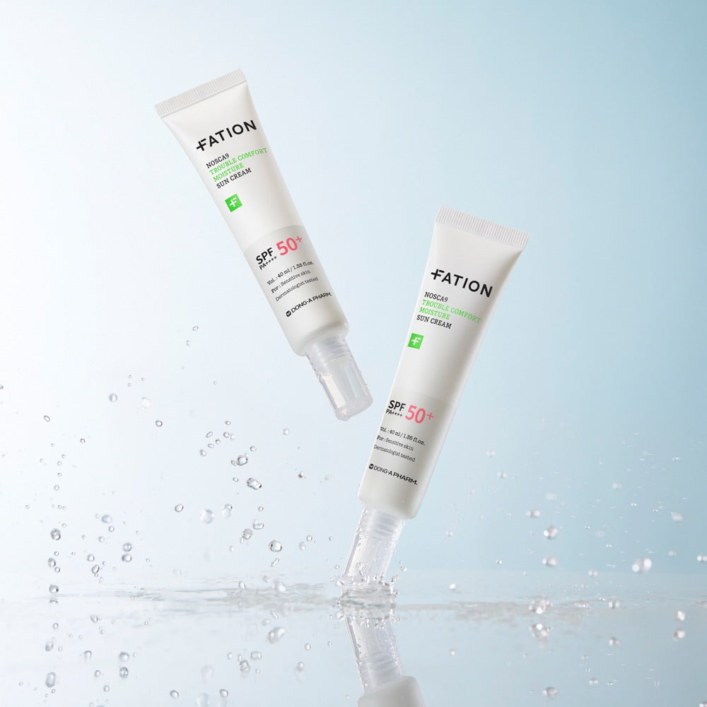 [FATION] Lightweight Moisture Sun Cream Fresh Comfortable Finish SPF50+ Set 40ml x2