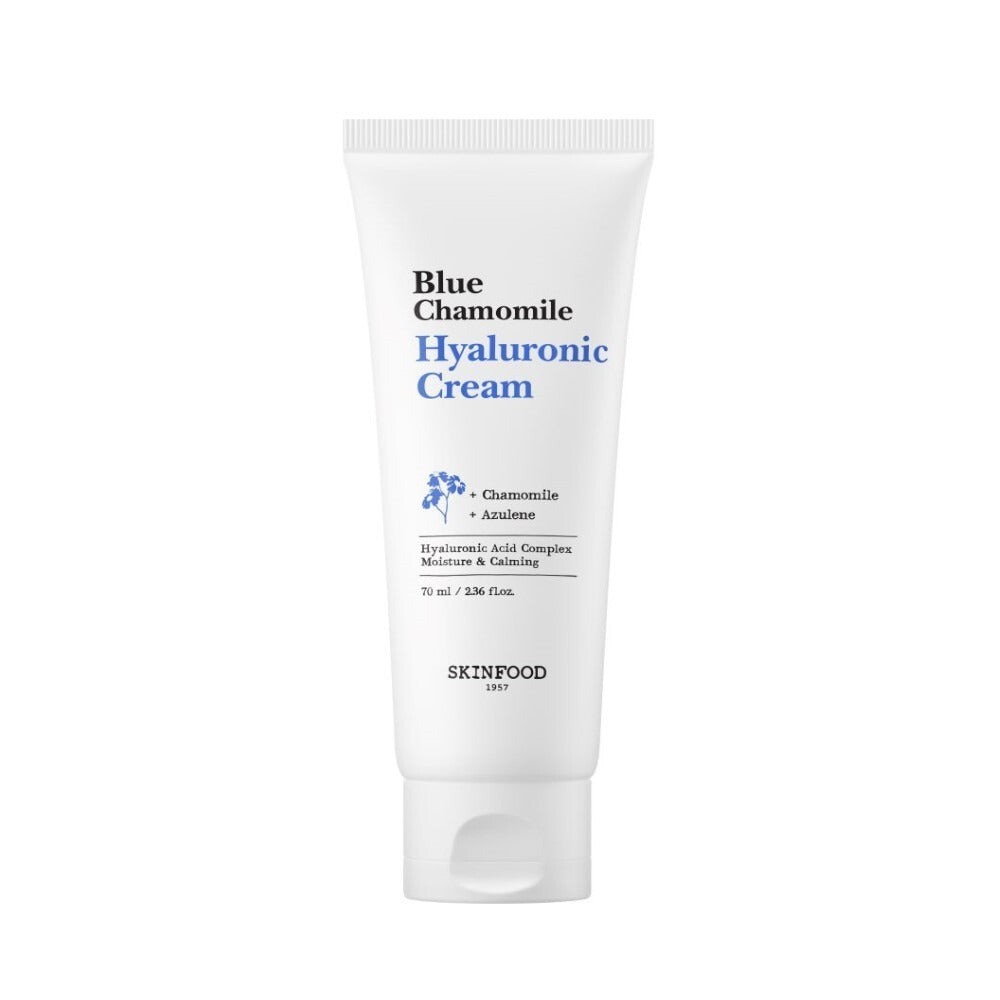 [SKINFOOD] Blue Chamomile Hyaluronic Cream Lightweight Hydrating Glow Set 100ml (70ml+30ml)