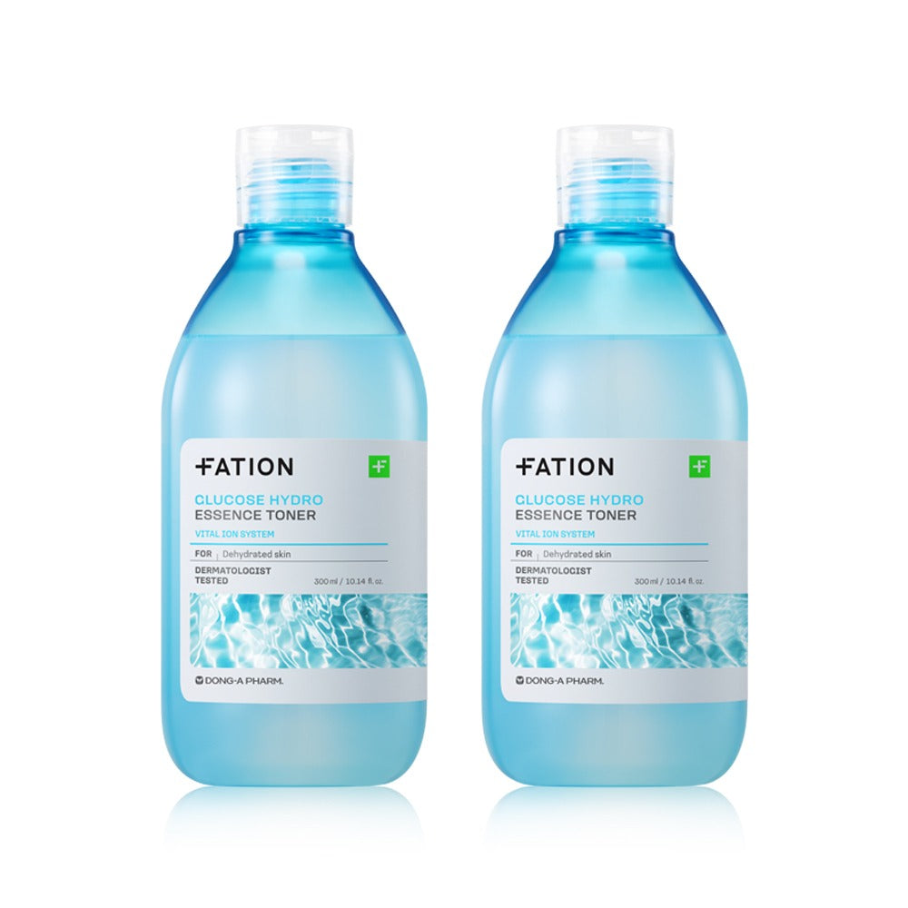 [FATION] Glucose Hydro Essence Toner Duo Set with Fresh Hydrating Finish (300ml x2)