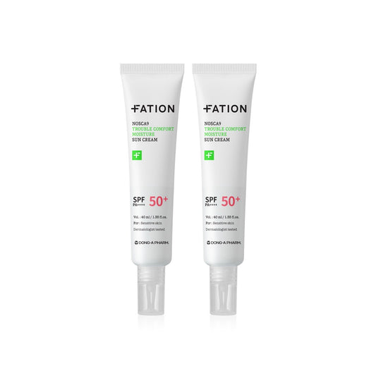 [FATION] Lightweight Moisture Sun Cream Fresh Comfortable Finish SPF50+ Set 40ml x2