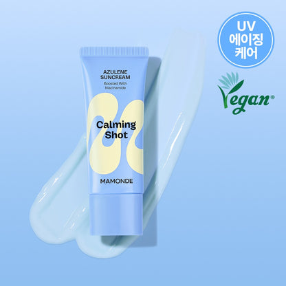 [mamonde] Calming Shot Azulene Sunscreen Lightweight Hydrating Finish SPF50+ PA++++ 35ml