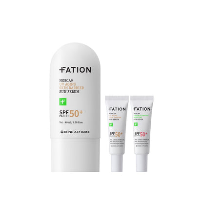 [FATION] UV Barrier Sun Serum with Lightweight Radiant Finish | 40ml + Mini Set