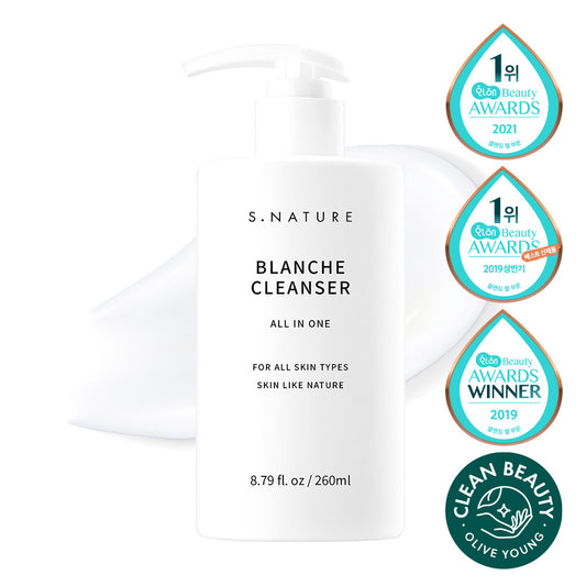 [S.NATURE] Blanche Gentle Gel Cleanser Soft Radiant Finish 260 ml