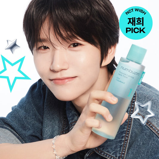 [numbuzin] No.1 Pure & Fresh Soothing Toner Watery Finish 300ml Set (+10 Pads)