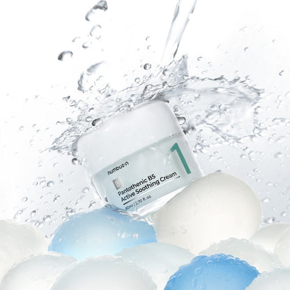[numbuzin] No.1 Pantothenic B5 Active Soothing Cream Soft Hydrating Finish 80ml Set (+6 Pads)