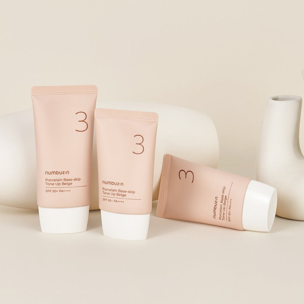 [numbuzin] Porcelain Finish Tone-Up Base Beige 50ml SPF50+ PA++++