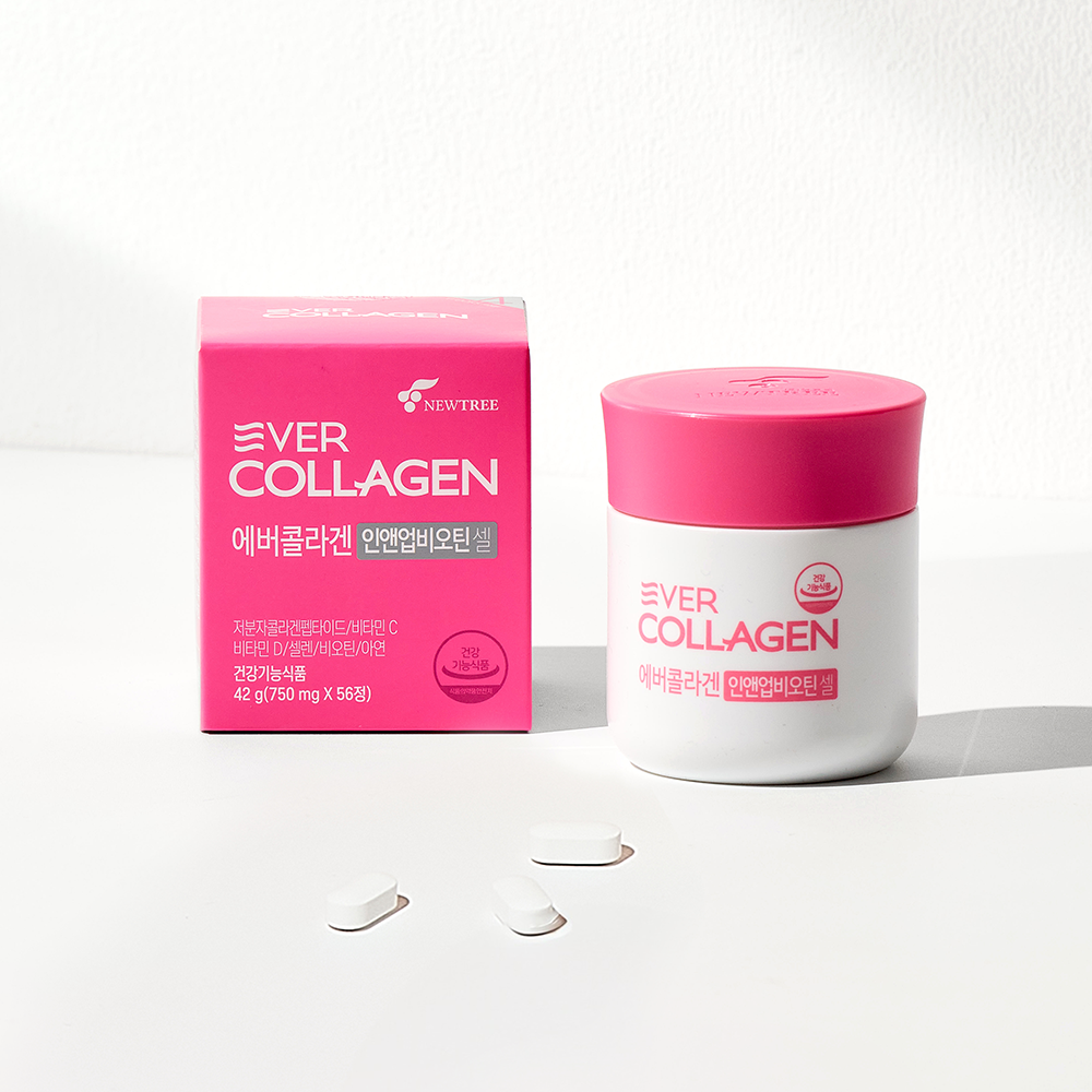[EVER COLLAGEN] In & Up Biotin Cell Daily Beauty Supplement Tablets 56 Tablets (28-Day Supply)