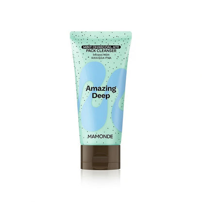 [mamonde] Amazing Deep Mint Charcoal Pack Cleanser Refreshing Creamy Foam 135 g Set