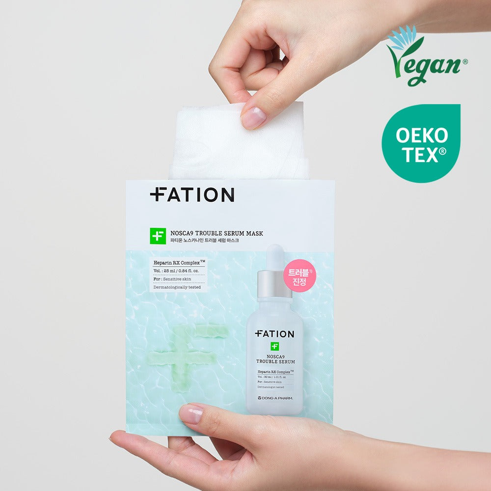 [FATION] NOSCANA9 Serum Sheet Mask Soft Hydrating Comfort Finish (5 Sheets Set)