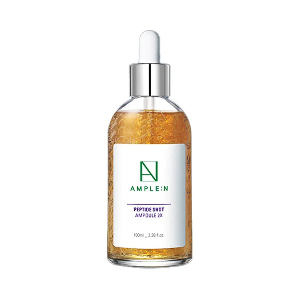 [AMPLE:N] Peptide Shot 2X Pore & Firming Ampoule 100ml – Lightweight Peptide Serum for Smooth, Refined-Looking Skin