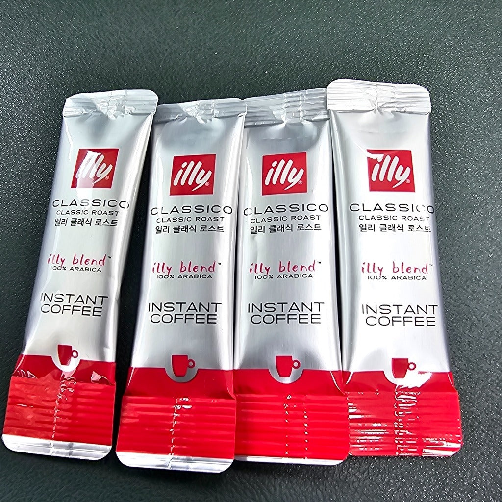 [illy] Classico Instant Coffee Sticks with Microground Arabica Beans | Classic Roast Aroma | 70 Sticks | GlowLab