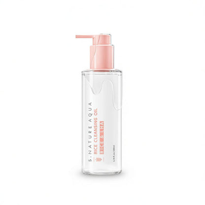 [S.NATURE] Aqua Rice Cleansing Oil – Lightweight Emulsifying Clean Finish (200 ml + Refill 200 ml)