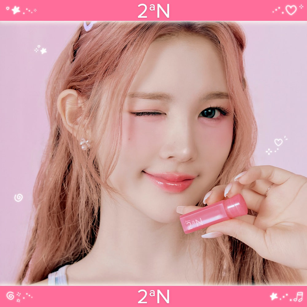 [2aN] Mini Glaze Bouncing Tint Glossy Radiant Finish Lip Tint 2g | 6 Shades