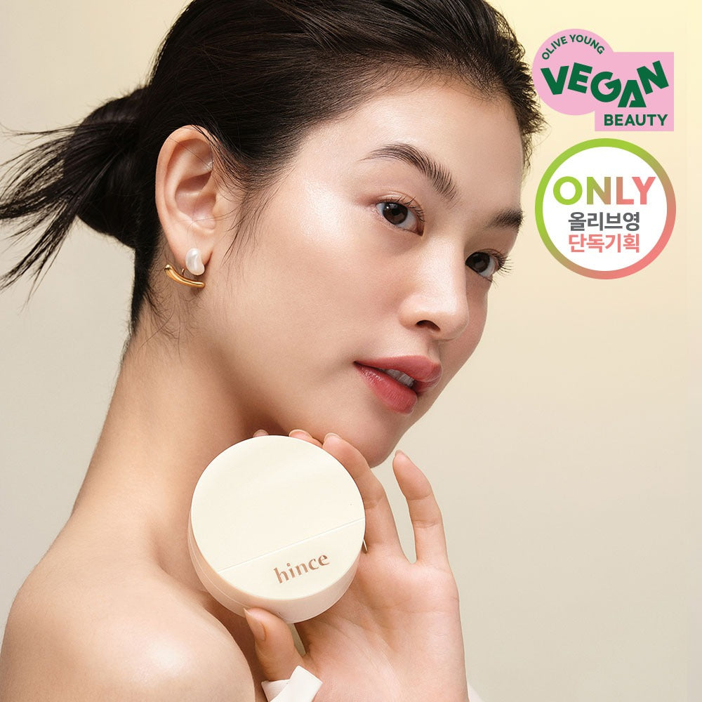 [hince] Second Skin Glow Cushion Radiant Semi-Glow Finish Set 2 Count