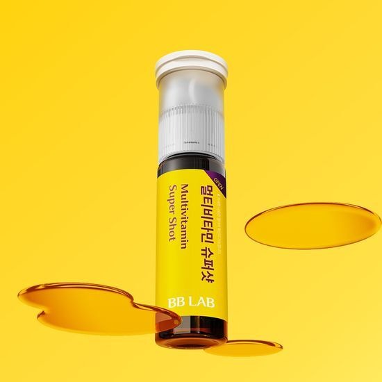 [BB LAB] Multivitamin Super Shot – Daily Nutrient Drink with Mango Orange Flavor | 1 Bottle (1+1 Set)