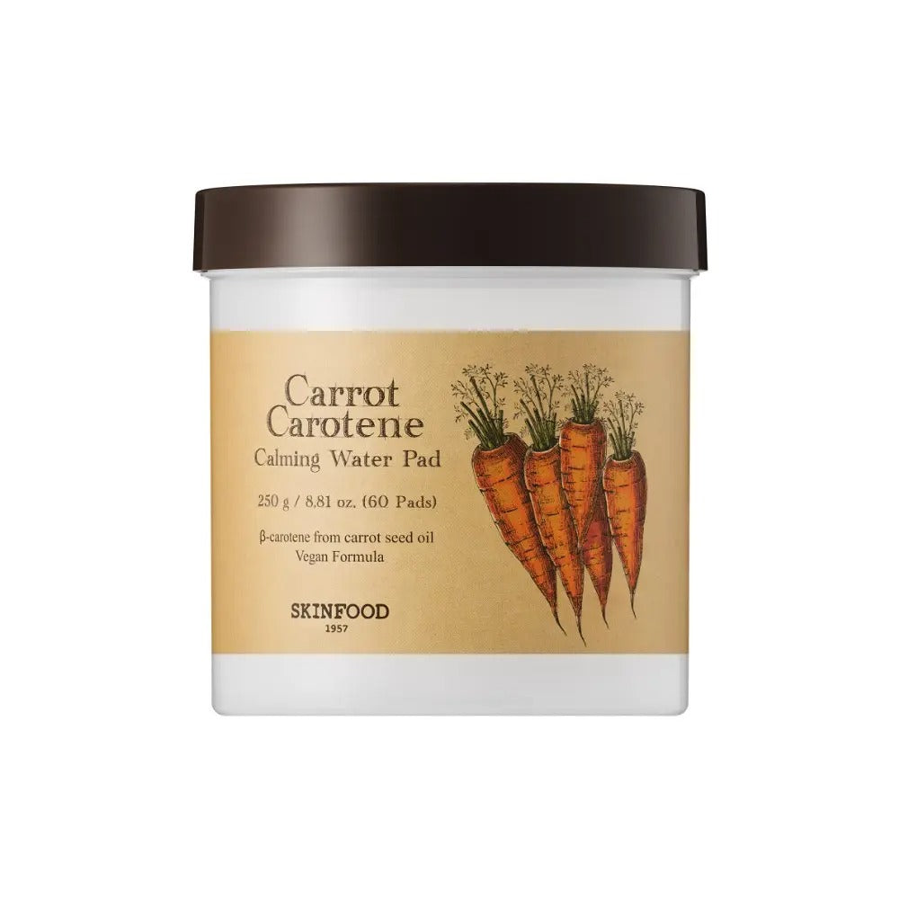 [SKINFOOD] Carrot Carotene Calming Water Pads Hydrating Fresh Finish 90 Pads (60+30)