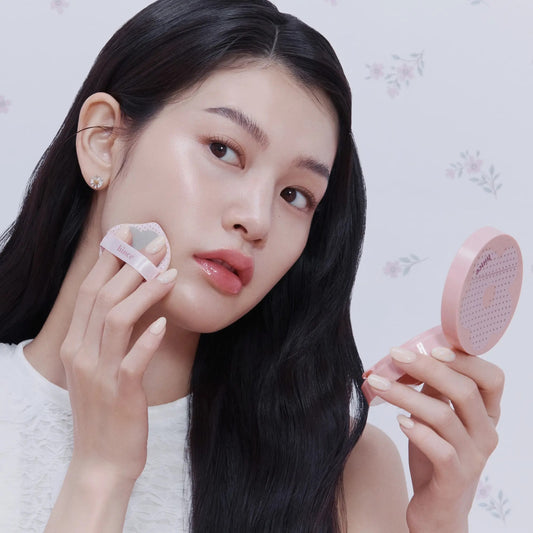 [hince] Cover Master Pink Cushion Soft Smooth Finish Set (11g + Refill + Hair Pins + Comb Keyring)