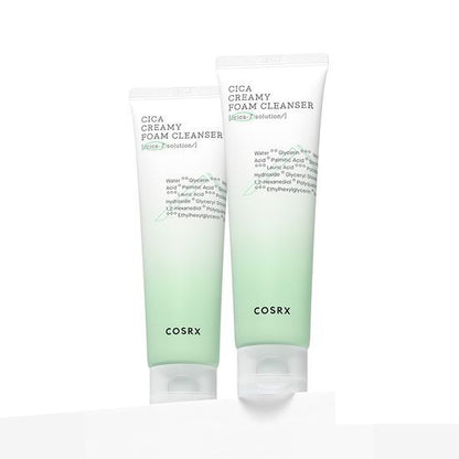 [COSRX] Pure Fit Cica Creamy Foam Cleanser Double Set | Gentle Deep Cleansing & Soothing Care 150ml + 150ml | GlowLab