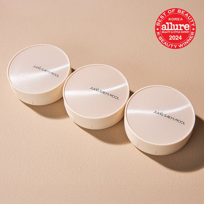 [JUNG SAEMMOOL] Skin Nuder Cover Layer Cushion Lightweight Natural Finish Set (Cushion + Refill)