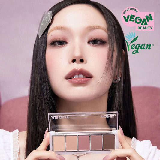 [ABOUT TONE] Return To Basic Eyeshadow Palette Soft Matte & Shimmer Finish 5 Colors