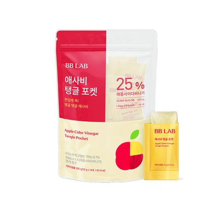 [BB LAB] Apple Cider Vinegar Tangle Pocket Jelly | Sugar-Free Daily Jelly with Crisp Apple Flavor | 20 g × 14 Sticks
