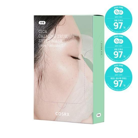 [COSRX] Pure Fit Cica Calming True Sheet Mask | Soothing & Hydrating Facial Mask 10 Sheets