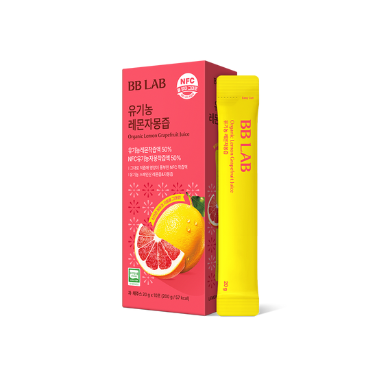 [BB LAB] Organic Lemon Juice Sticks – Refreshing Natural Citrus Blend | 10 Sticks