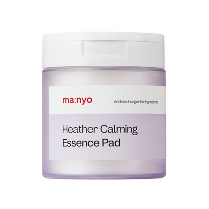 [ma:nyo Factory] Heather Calming Essence Pad | Soothing & Hydrating Toner Pads | 60 Pads