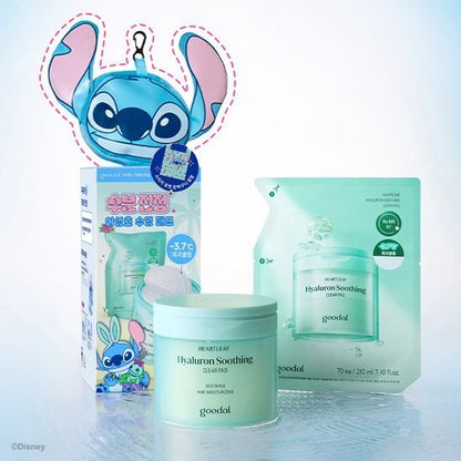 [Goodal] Disney Edition Heartleaf Hyaluron Soothing Clear Pad | Refreshing Hydration Toner Pads 70P Set (+Refill + Grocery Bag)