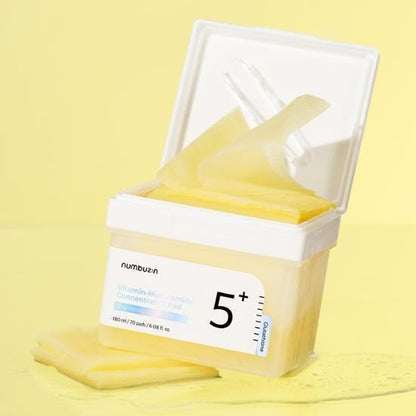 [numbuzin] Toner Pad Refill Soft Radiant Finish 140 Pads (70+70)