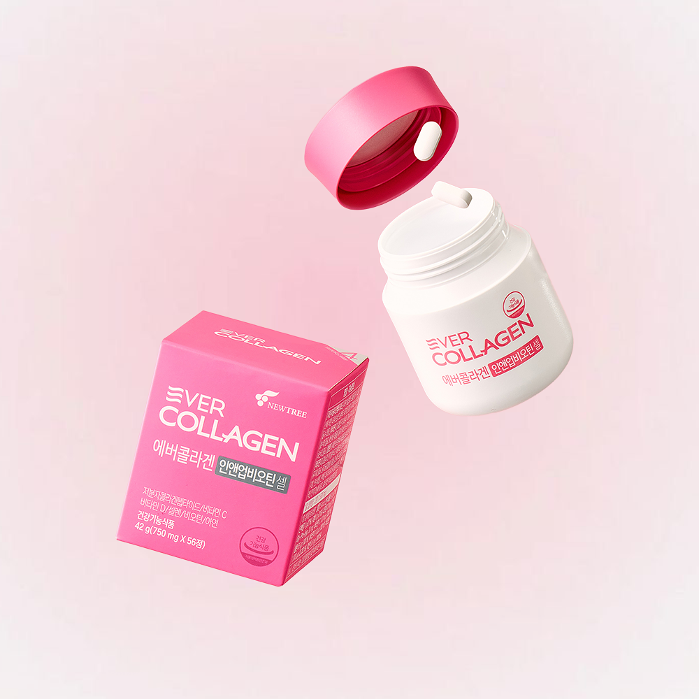 [EVER COLLAGEN] Time Biotin Cell Collagen Powder Sticks Cranberry Flavor 33 Sticks