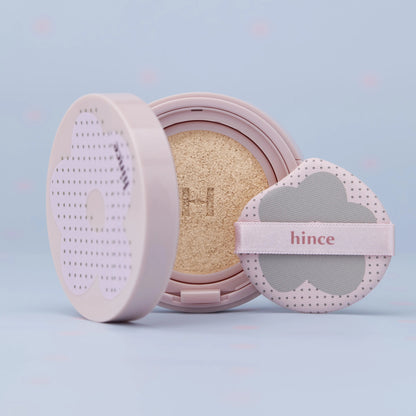 [hince] Cover Master Pink Cushion Soft Smooth Finish Set (11g + Refill + Hair Pins + Comb Keyring)