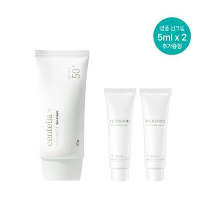[mixsoon] Vegan Sun Cream SPF50+ PA++++ 50g + 5ml×2 | UV Protection Set