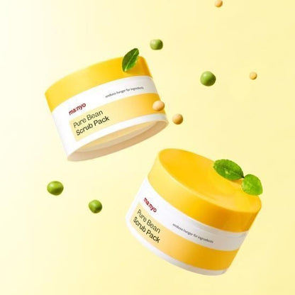 [ma:nyo Factory] Pure Bean Scrub Pack | Gentle Exfoliating & Hydrating Care | 100g + 7g x 2ea