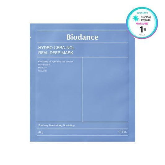 [BIODANCE] Hydro Cera-Nol Real Deep Mask – Deep Moisture & Cooling Hydrogel Sheet | 4 Sheets