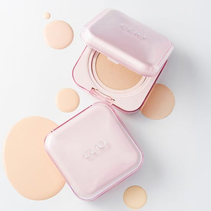 [CLIO] Kill Cover Mesh Glow Essential Cushion (+Refill) | Dewy Coverage & Radiant Finish