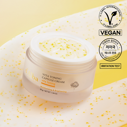 [d’Alba] Vita Toning Capsule Cream | Brightening & Firming Vitamin Moisture Cream 55g