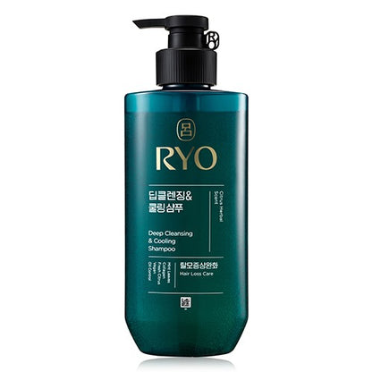 [Ryo] Deep Cleansing & Cooling Shampoo Refreshing Lightweight Finish 480ml