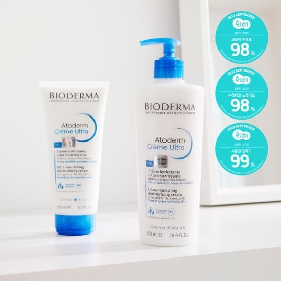 [BIODERMA] Ultra-Nourishing Moisturising Cream with Soft Satin Finish | 500 ml + 200 ml Set