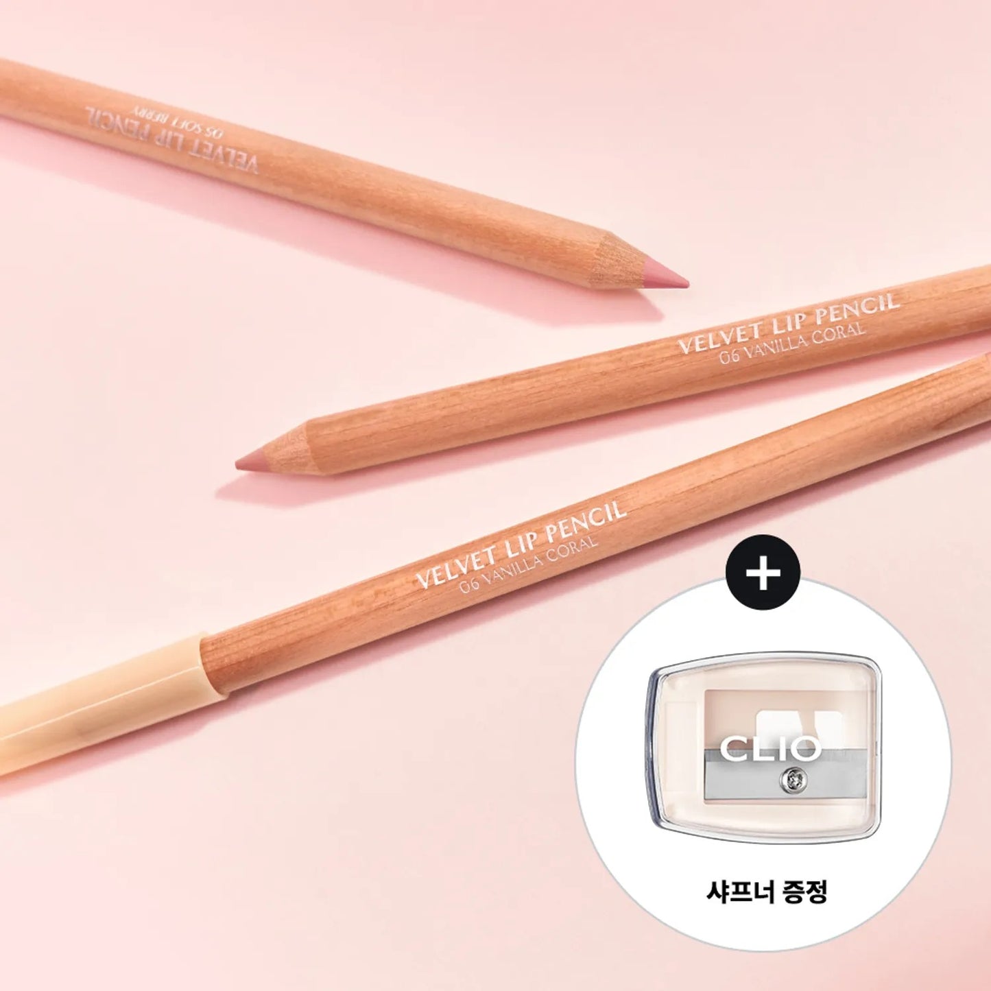 [CLIO] Velvet Lip Pencil 1.45g (+Sharpener) | Smooth Matte Color & Soft Blurring Finish